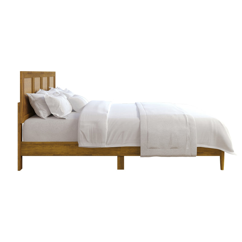 Home Design Skokie Platform Bed Frame, Brown