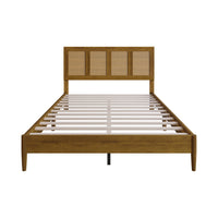 Home Design Skokie Platform Bed Frame, Brown