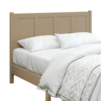 Home Design Rogers Solid Wood Platform Bed Frame with Panel Headboard, No Box Spring Needed, Sturdy& Durable