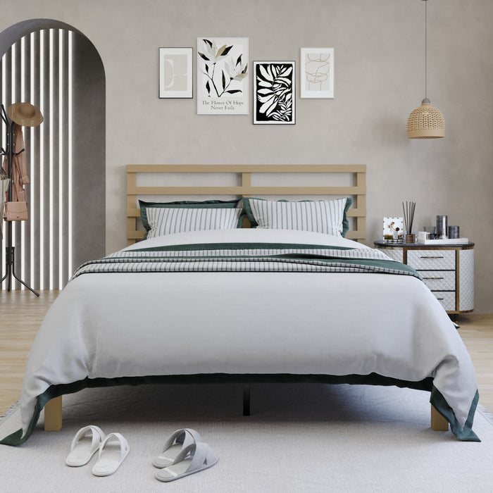 Home Design Winona Wood Panel Bed Frame for Adult