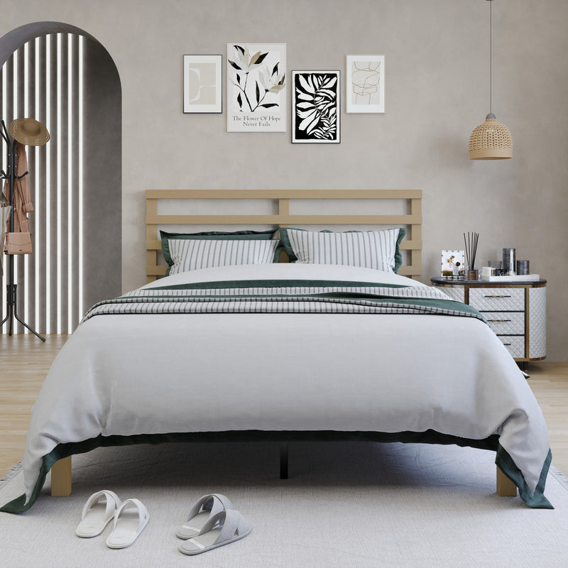 Home Design Winona Wood Panel Bed Frame for Adult