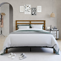 Home Design Winona Wood Panel Bed Frame for Adult