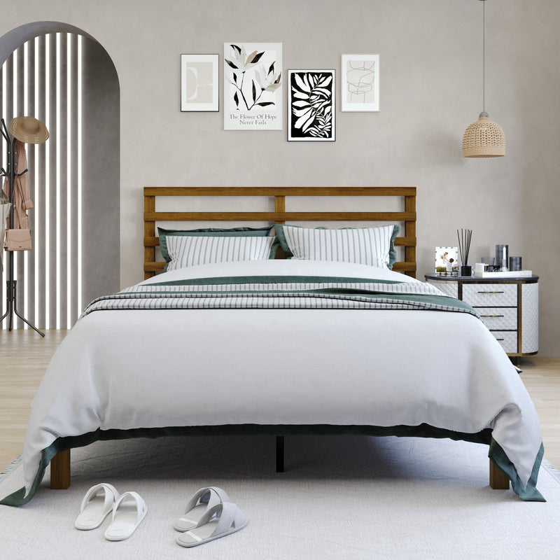 Home Design Winona Wood Panel Bed Frame for Adult