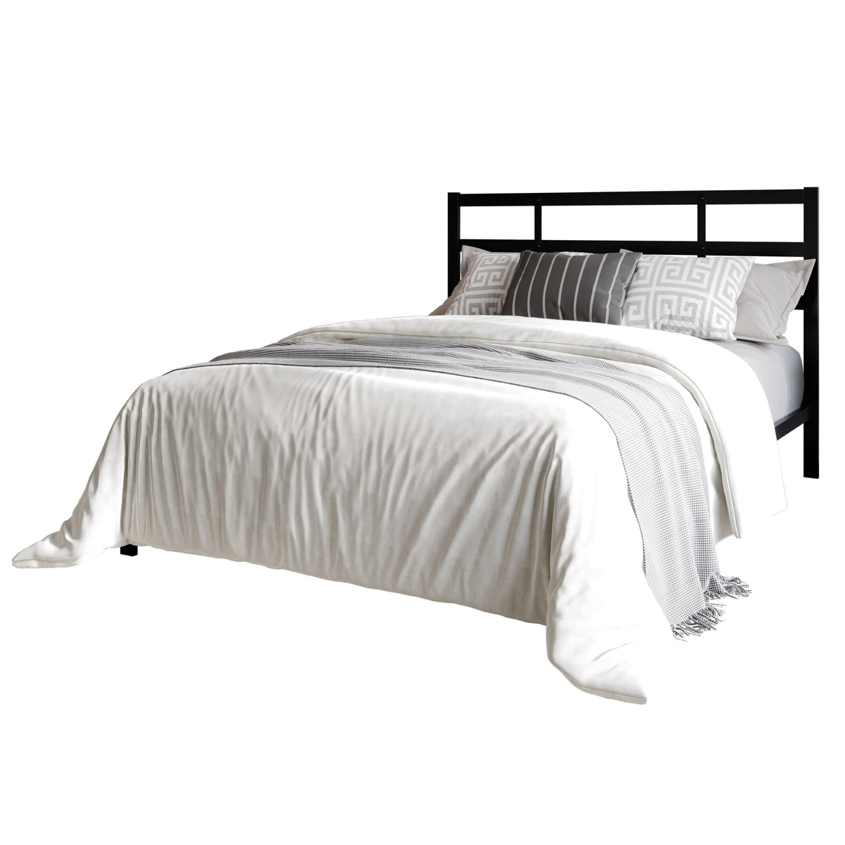 Home Design Sumter Metal Bed Frame for Adult, Easy Assembly