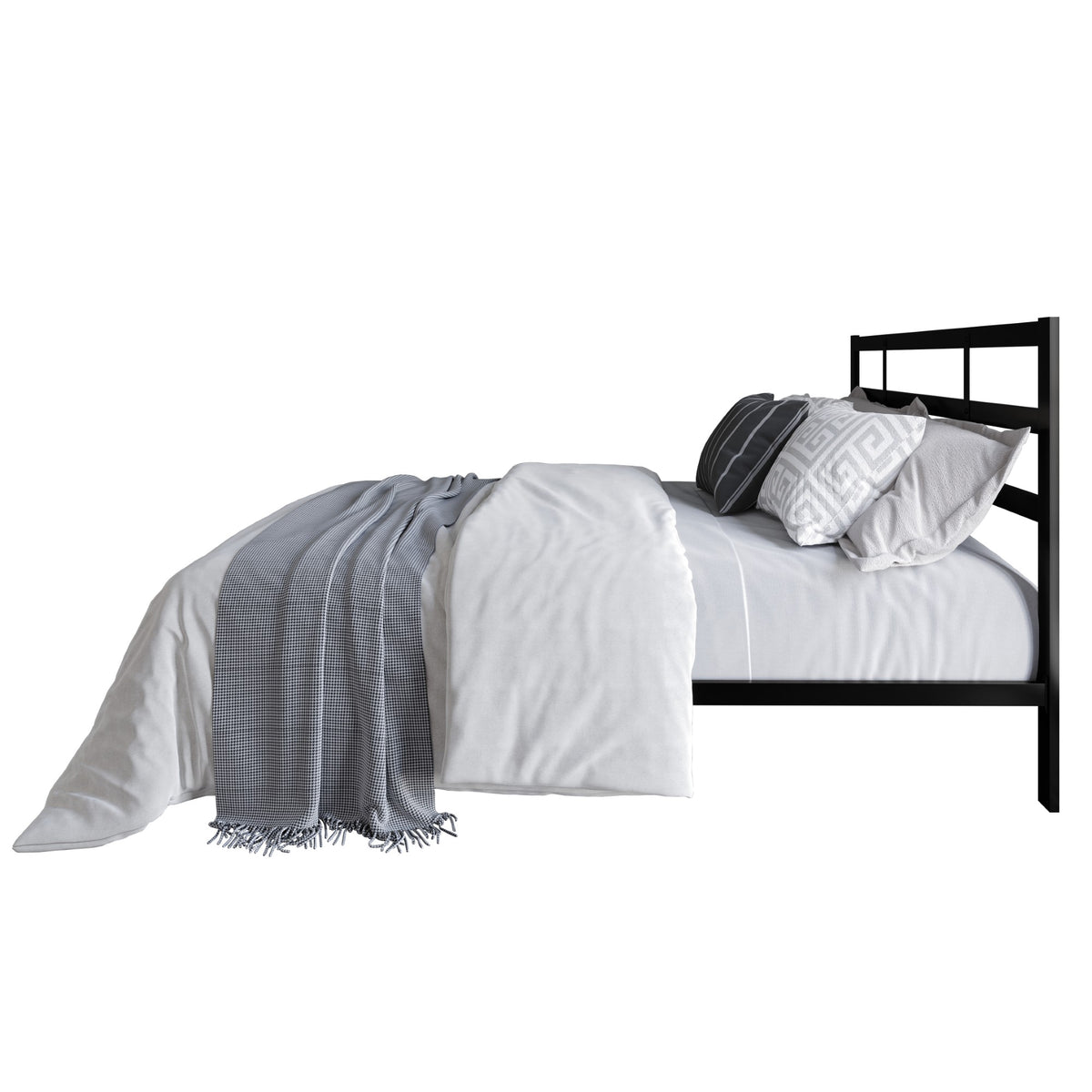 Home Design Sumter Metal Bed Frame for Adult, Easy Assembly