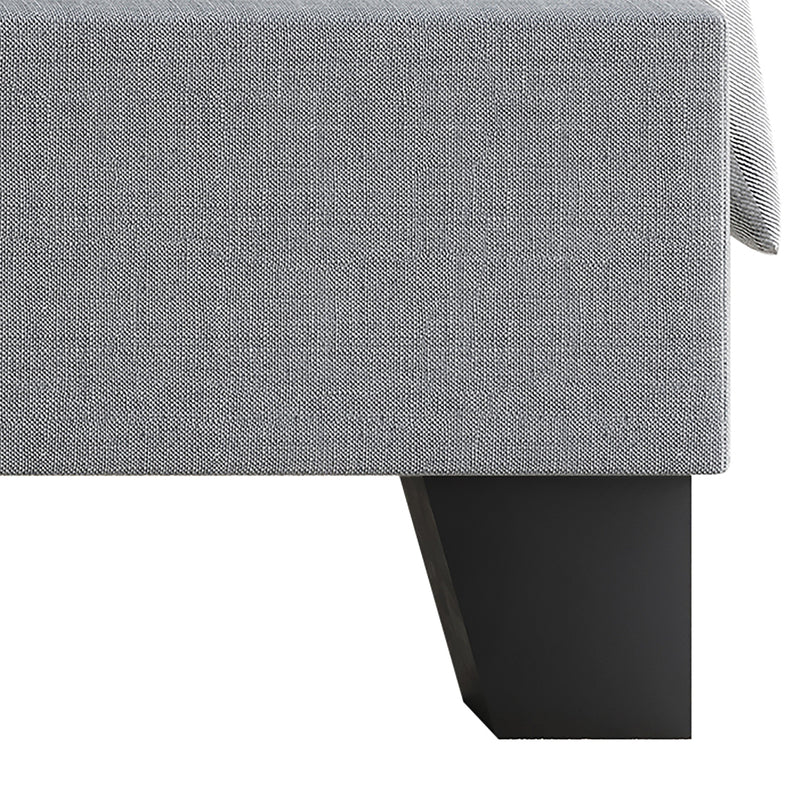 Home Design Niles Upholstered Panel Bed Frame