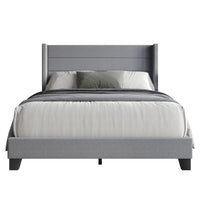 Home Design Niles Upholstered Panel Bed Frame