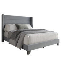 Home Design Niles Upholstered Panel Bed Frame