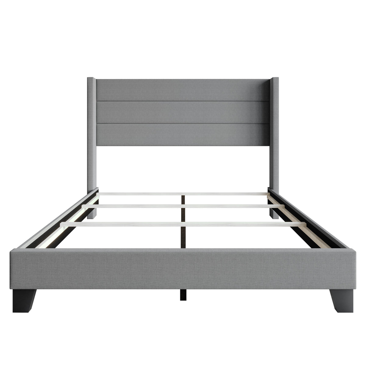 Home Design Niles Upholstered Panel Bed Frame