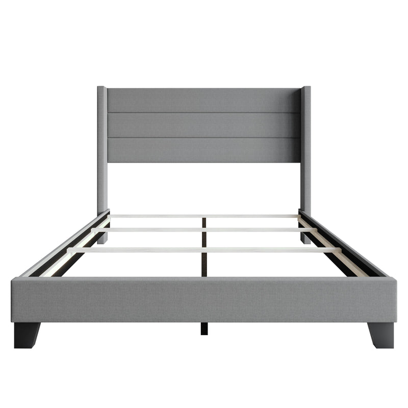 Home Design Niles Upholstered Panel Bed Frame