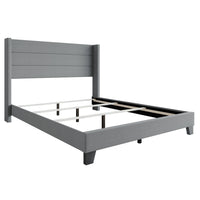 Home Design Niles Upholstered Panel Bed Frame