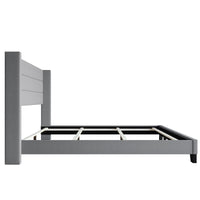 Home Design Niles Upholstered Panel Bed Frame