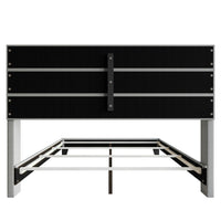 Home Design Niles Upholstered Panel Bed Frame