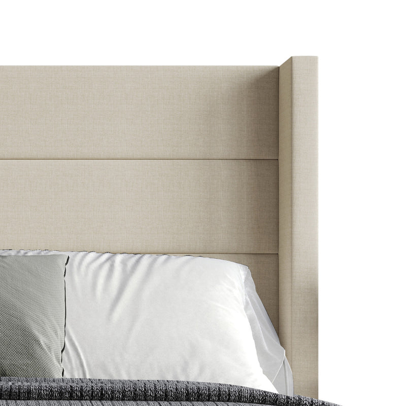 Home Design Niles Upholstered Panel Bed Frame