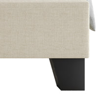 Home Design Niles Upholstered Panel Bed Frame