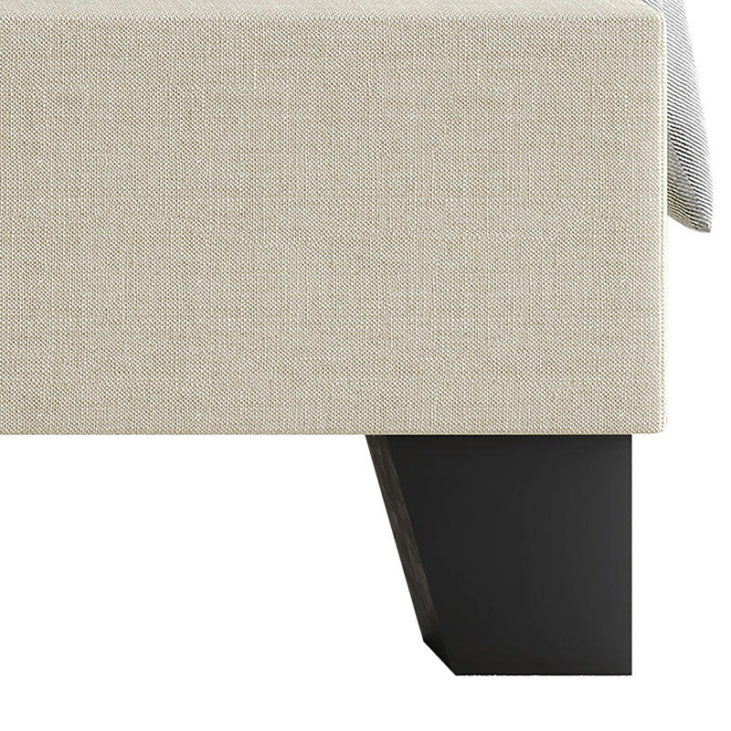 Home Design Niles Upholstered Panel Bed Frame