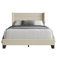 Home Design Niles Upholstered Panel Bed Frame