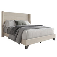 Home Design Niles Upholstered Panel Bed Frame