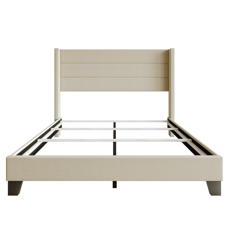 Home Design Niles Upholstered Panel Bed Frame