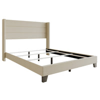Home Design Niles Upholstered Panel Bed Frame