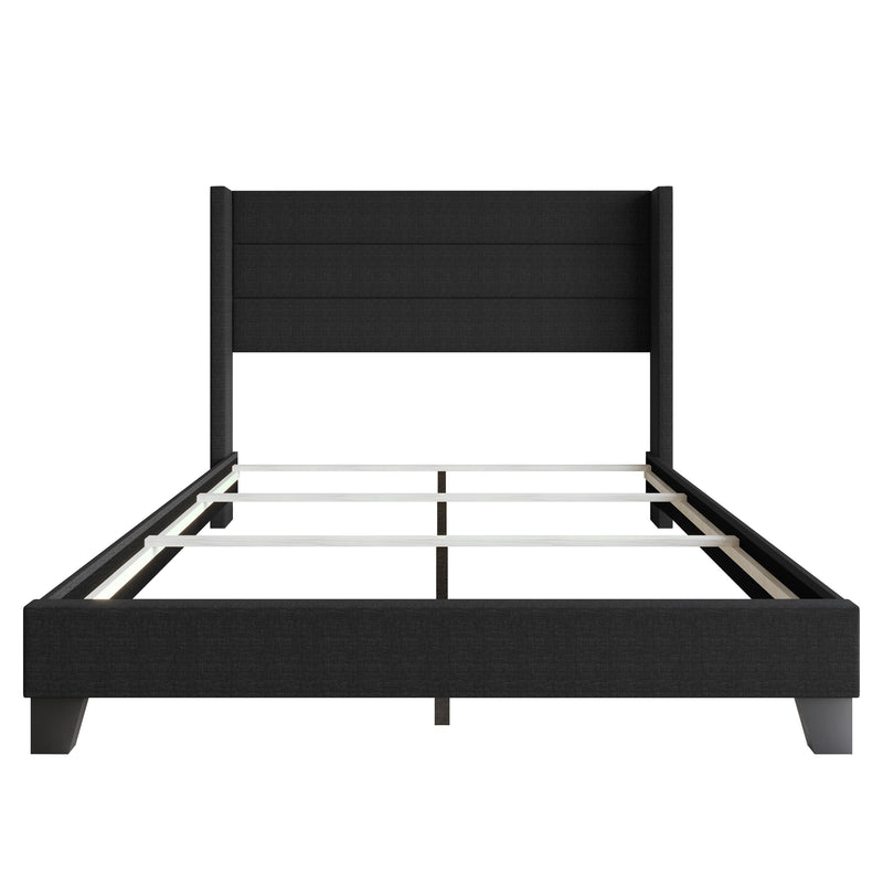 Home Design Niles Upholstered Panel Bed Frame