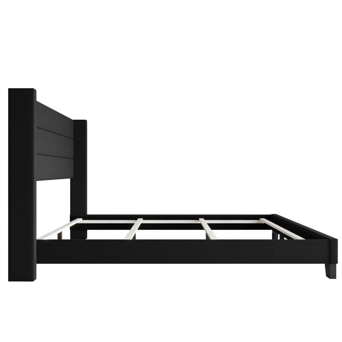 Home Design Niles Upholstered Panel Bed Frame