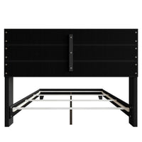 Home Design Niles Upholstered Panel Bed Frame