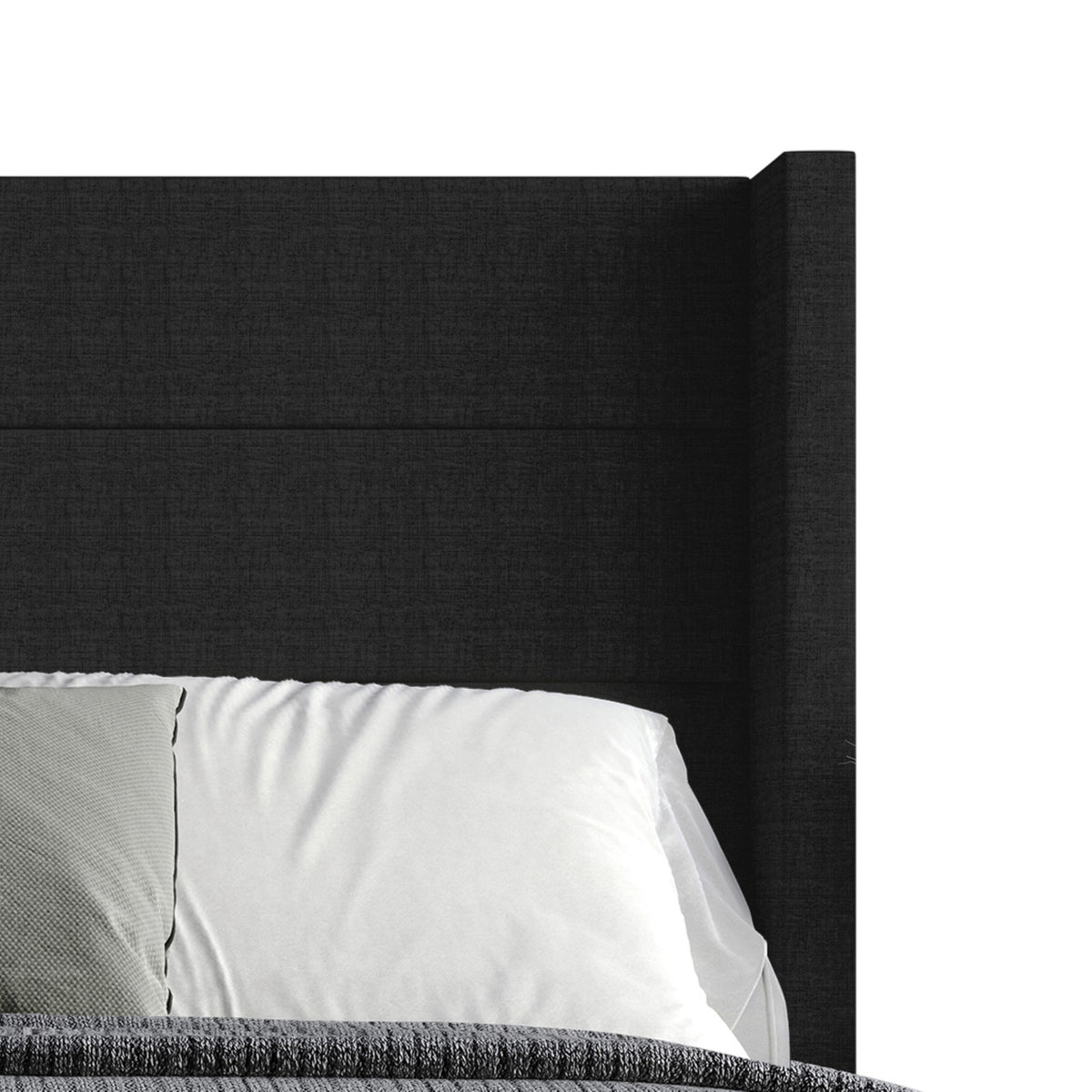 Home Design Niles Upholstered Panel Bed Frame