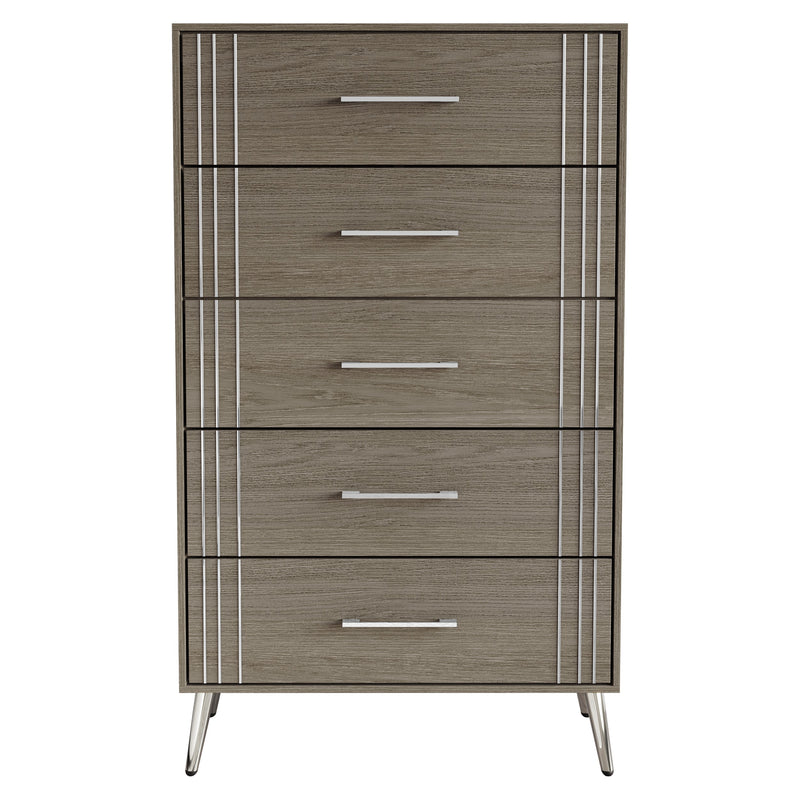 Home Design Ashwin Queen Bedroom Set, Gray