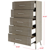 Home Design Ashwin Queen Bedroom Set, Gray