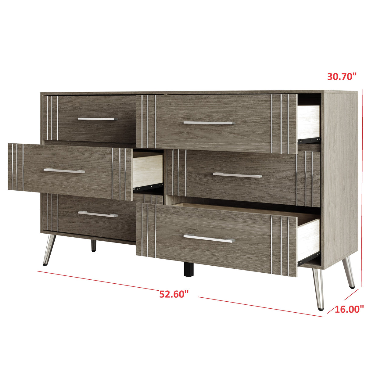 Home Design Ashwin Queen Bedroom Set, Gray