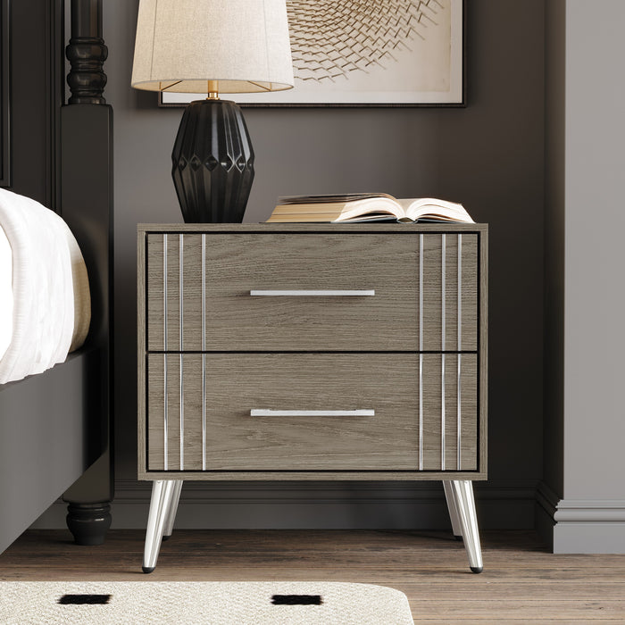 Home Design Ashwin King Bedroom Set, Gray