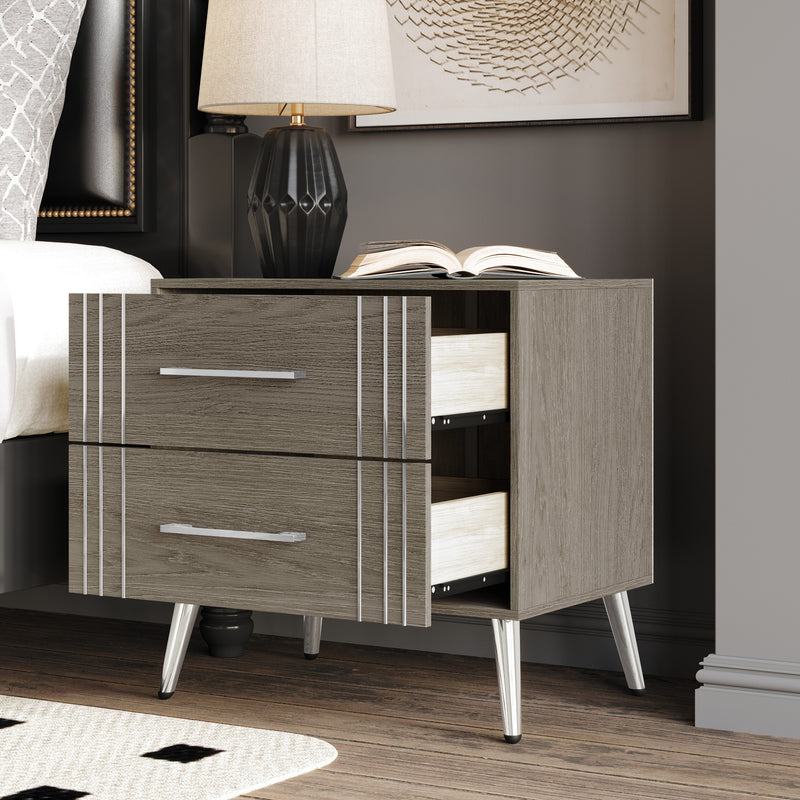 Home Design Ashwin Queen Bedroom Set, Gray
