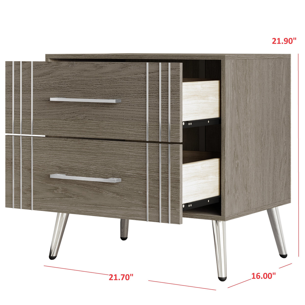 Home Design Ashwin Queen Bedroom Set, Gray