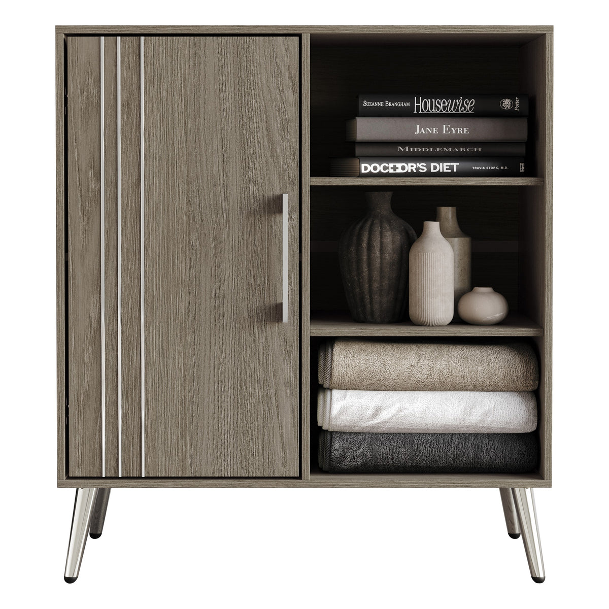 Home Design Ashwin Side Board, Gray