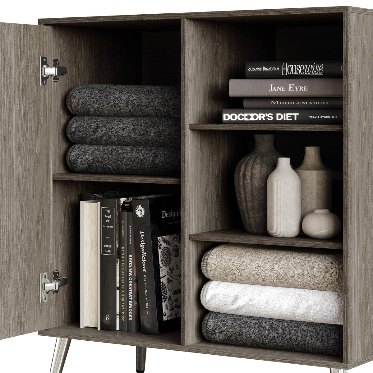 Home Design Ashwin Side Board, Gray