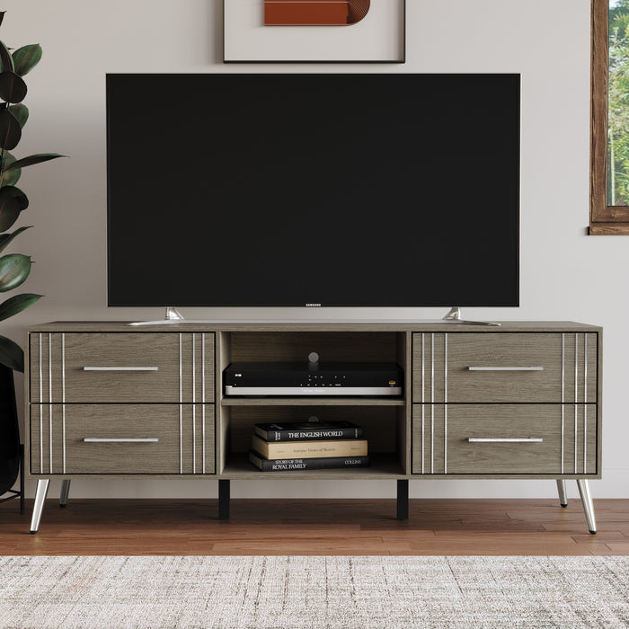 Home Design Ashwin TV Stand, Gray
