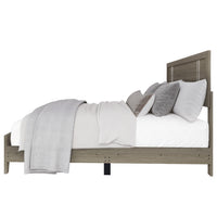 Home Design Ashwin Panel Bed Frame, Gray