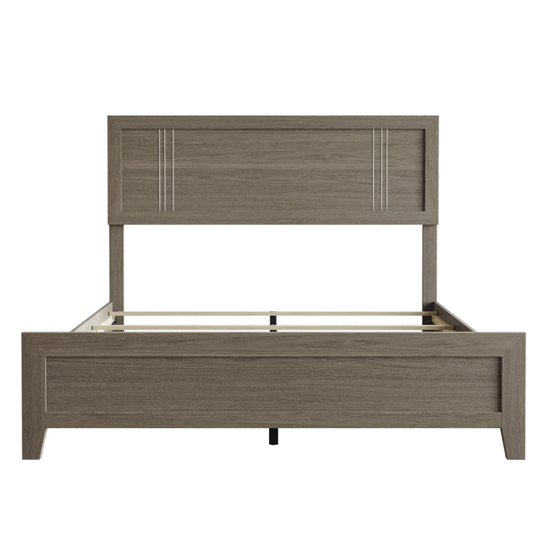Home Design Ashwin Panel Bed Frame, Gray