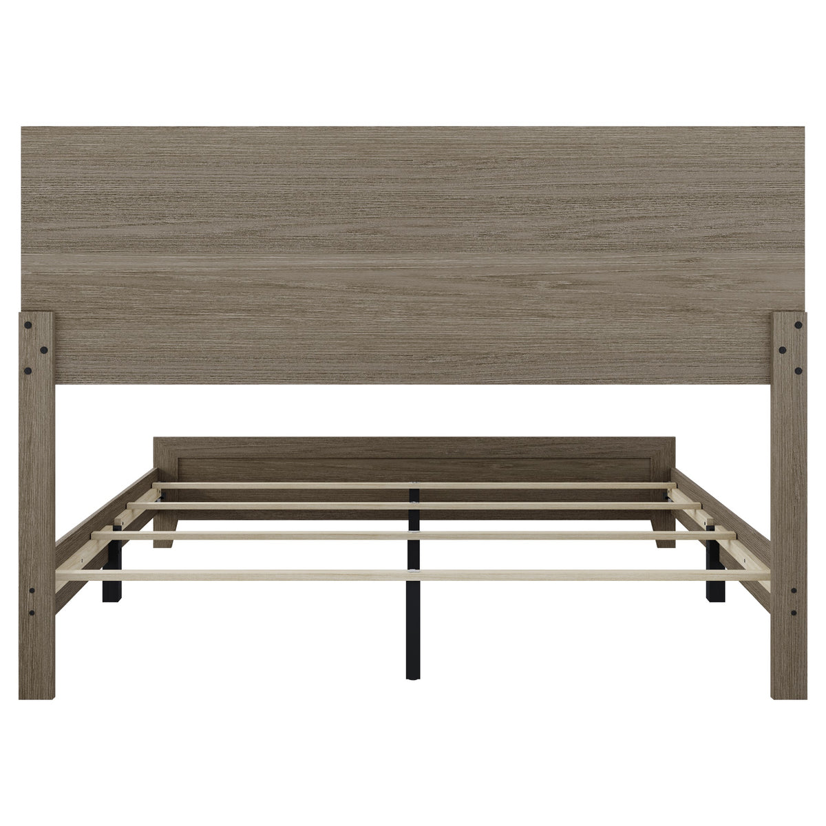 Home Design Ashwin Panel Bed Frame, Gray