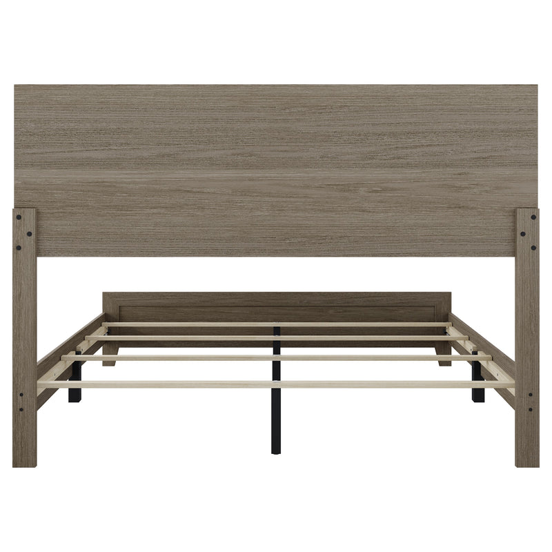 Home Design Ashwin Panel Bed Frame, Gray