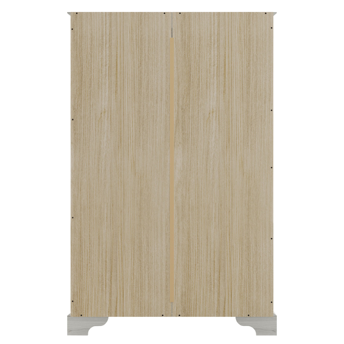 Home Design Harley 5-Drawer Chest, Modern Bedroom Storage Furniture, Light Gray Finish, Easy Assembly