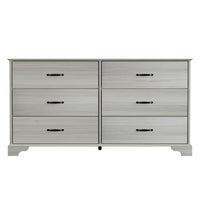 Home Design Harley 4-Piece Modern Light Gray Bedroom Furniture Set - Include Bed Frame, Chest, Dresser, Nightstand
