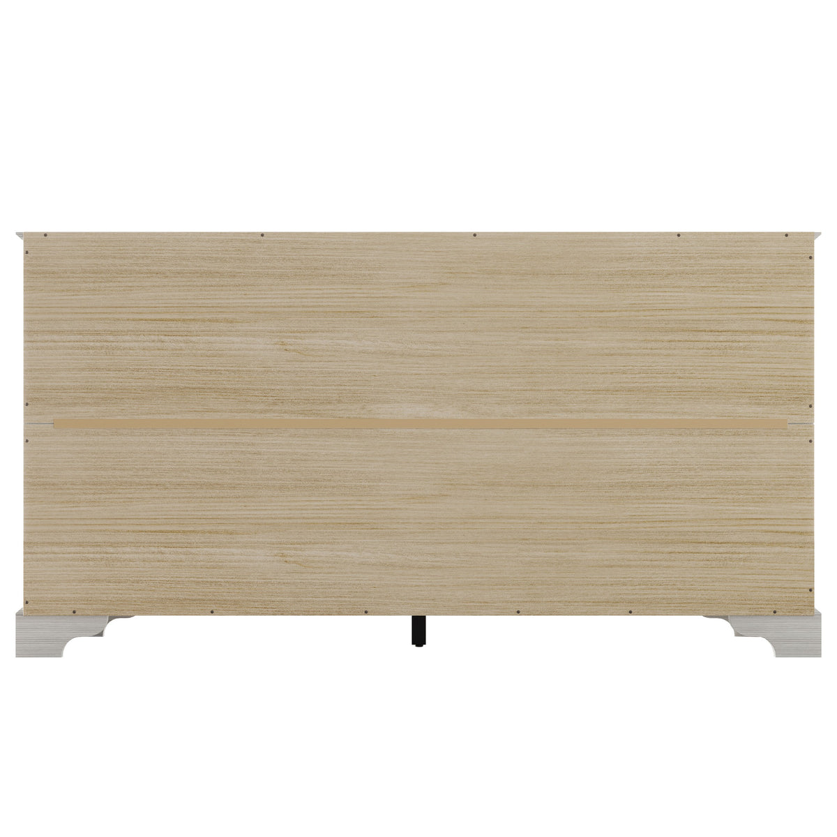 Home Design Harley 6-Drawer Dresser, Modern Bedroom Storage Furniture, Light Gray Finish, Easy Assembly
