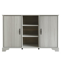 Home Design Harley Sideboard, Modern Bedroom Storage Furniture, Light Gray Finish, Easy Assembly