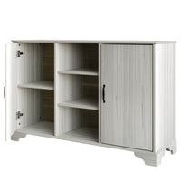 Home Design Harley Sideboard, Modern Bedroom Storage Furniture, Light Gray Finish, Easy Assembly