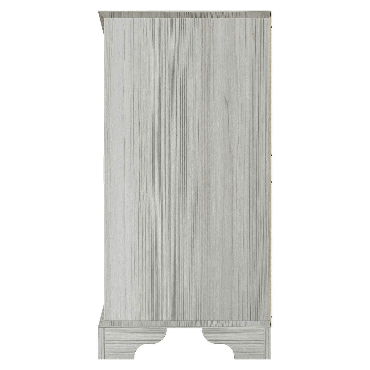 Home Design Harley Sideboard, Modern Bedroom Storage Furniture, Light Gray Finish, Easy Assembly