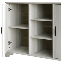 Home Design Harley Sideboard, Modern Bedroom Storage Furniture, Light Gray Finish, Easy Assembly