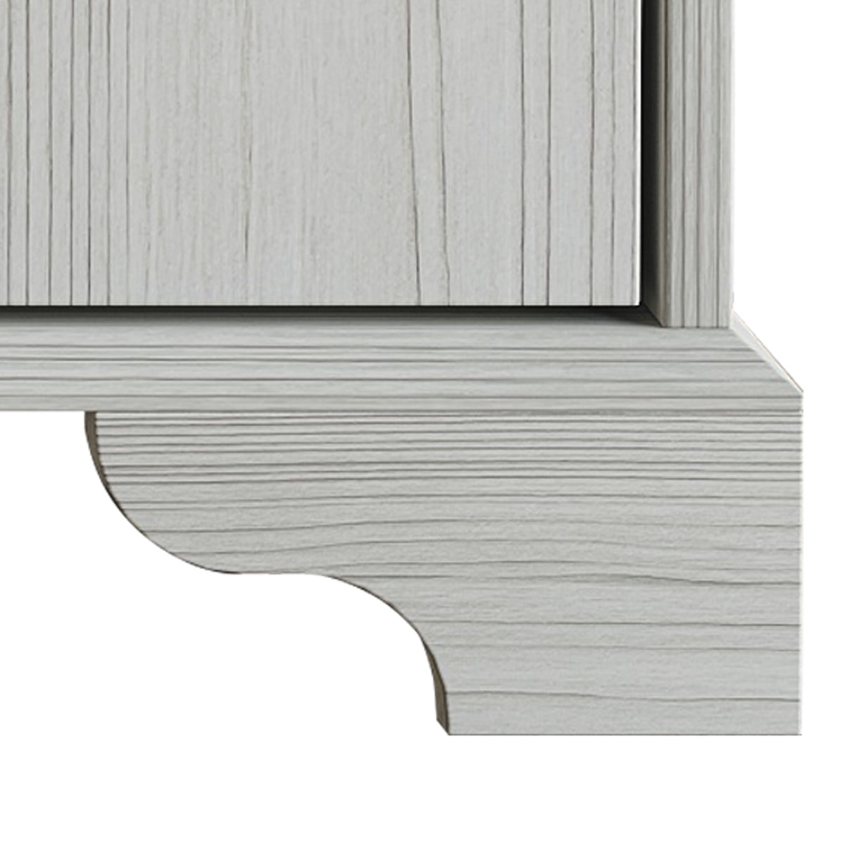Home Design Harley Sideboard, Modern Bedroom Storage Furniture, Light Gray Finish, Easy Assembly