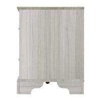 Home Design Harley TV Stand, Modern Bedroom Storage Furniture, Light Gray Finish, Easy Assembly